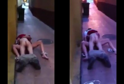 路邊撿屍夜店辣妹醉到失去意識被當街狂操