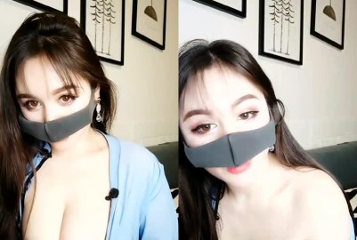 氣質美女穿著透明古裝大奶露出誘惑