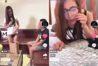 國産AV男友送的情趣內衣穿上她性慾更強了杜冰若