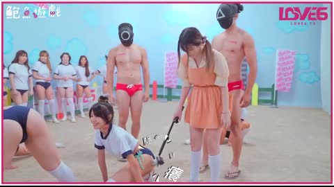 國產AV 鮑魚遊戲深夜節目 123木頭人 抓到就脫衣