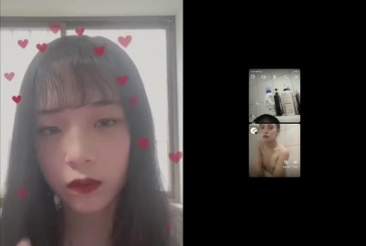 視訊通話看色色女孩洗澡自慰