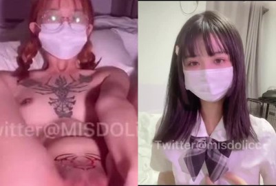 清新清純口罩女孩的誘惑