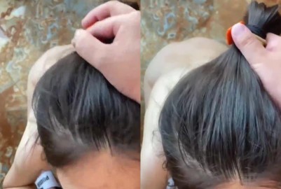 大白天女友陽台給我口交