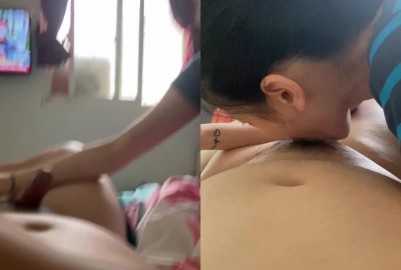 内地賤婦小孩面前狂吃雞