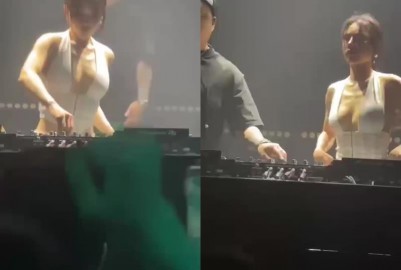 夜店DJ露點抖奶
