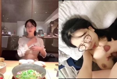 反差清純眼鏡妹