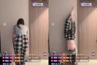 美女網紅直播倒立！「衣服滑下來」雙峰炸出　走光畫面全PORN