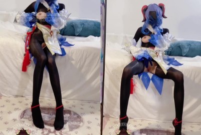 福利姬網紅美少女仙仙桃原神甘雨超魅COS**粉穴陽具速插