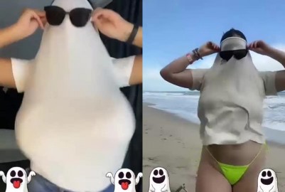 萬聖節大奶晃奶巨乳鬼