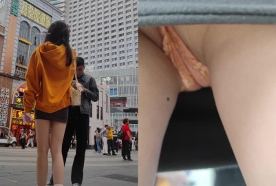 【XLBCD】308-082黄色外套超短裙腿很好看小姐姐，粉色丁字裤