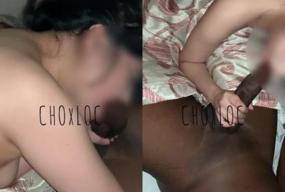 我喜歡吃飽的感覺！吸吮黑人的雞雞後變得很興奮。