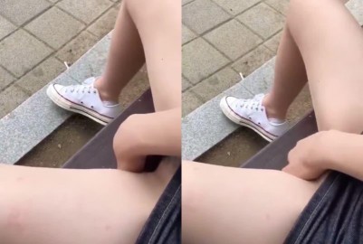 在公園自慰