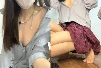 《少女和貓》黑絲JK苗條身材