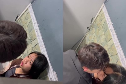 大學同學KTV聚會兩人廁所就幹上了