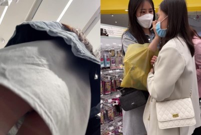 【TIMCOB】⭐精品系列⭐美店員幫顧客試妝！蕾絲透明內翅膀