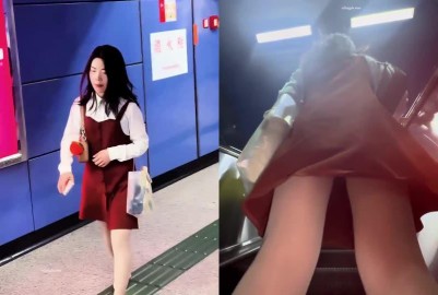 【抄底】XS叔叔抄底打光掀裙系列 (23)